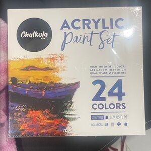 Chalkola Acrylic Paint Set - 24 High Intensity Colors